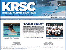 Tablet Screenshot of kingsleyclub.org
